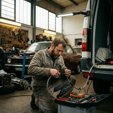 LED werklampen installeren