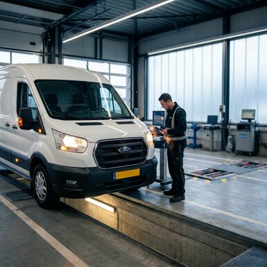 Verlichting bestelbus wetgeving