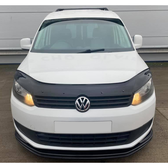 Front spoiler glanzend zwart passend voor VW Caddy 3 facelift model 2010 - 2015