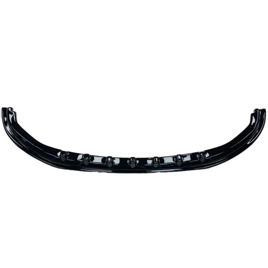 Front spoiler glanzend zwart passend voor VW Transporter T6.1 model 2019 - 2023 versie 4