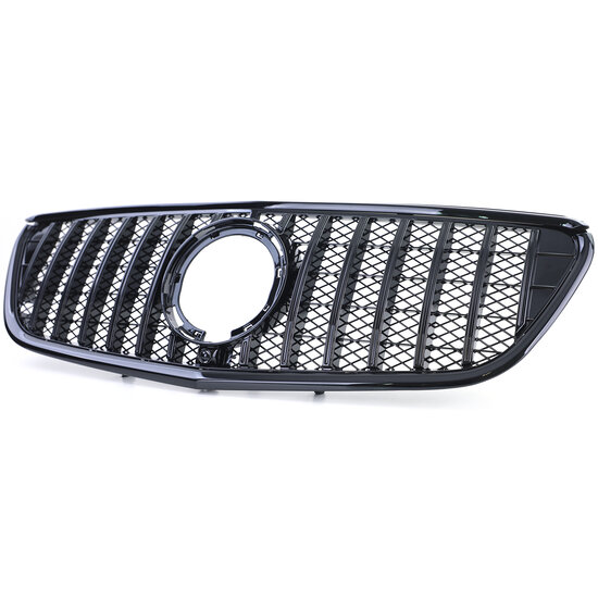 Glanzend zwarte gril passend voor Mercedes V-Klasse W447 model 2014 - 2019