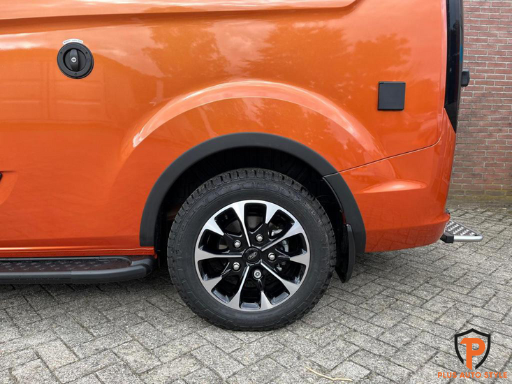Wielkastlijsten passend voor Ford Transit Custom MK1 facelift model 2018 - 2023