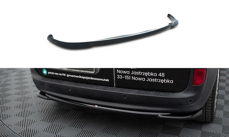 Splitter achterzijde passend voor Mercedes Citan W415 model 2012 - 2021 Maxton Design