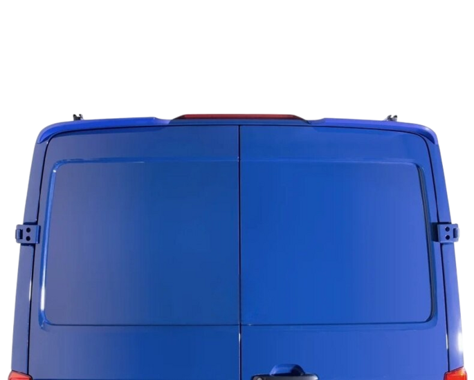 RDX Racedesign Dakspoiler passend voor Volkswagen Crafter H1 en MAN TGE H1 model vanaf 2017 met twee achterdeuren