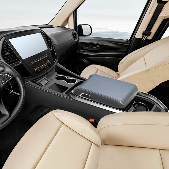 Premium middenconsole zwart passend voor Mercedes V-Klasse W447 automaat