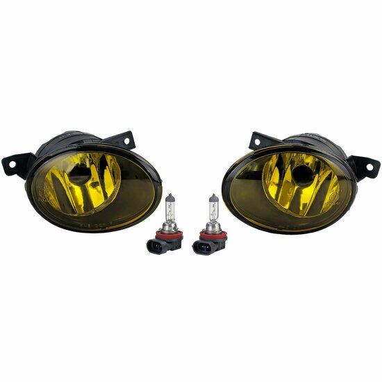 Mistlampen geel passend voor VW T5 Transporter en Multivan facelift model 2009 - 2015