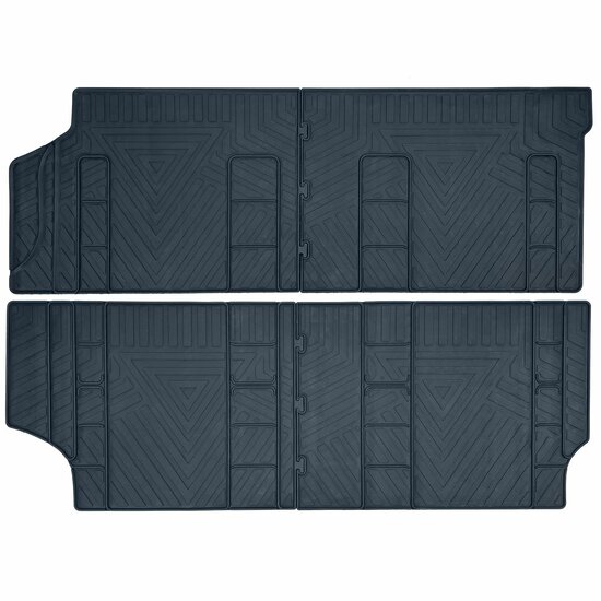 Rubberen matten passend voor VW T5 en T6 8-delig model 2003 - 2019