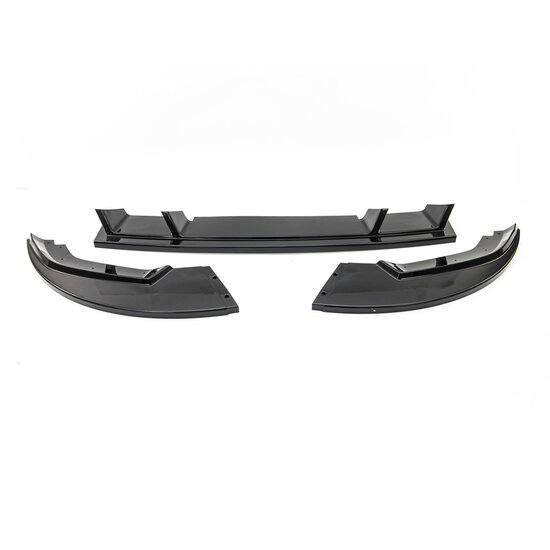 Glanzend zwarte frontlip passend voor VW T6.1 Transporter en Multivan model 2019 - 2024