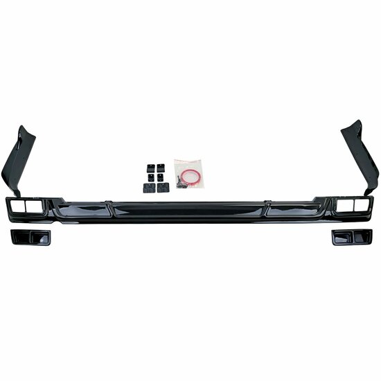 Glanzend zwarte diffuser passend voor Ford Tourneo en Ford Transit Custom model vanaf 2023