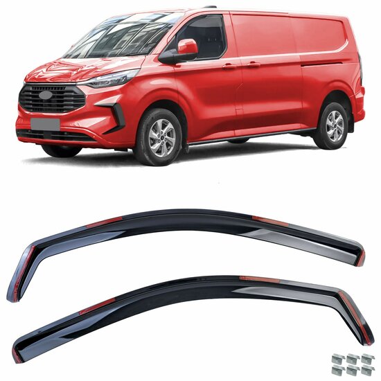 Zijwindschermen passend voor Ford Tourneo en Transit Custom model vanaf 2023 