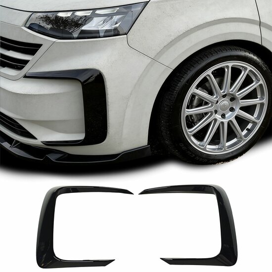 Canards glanzend zwart passend voor VW Transporter T7