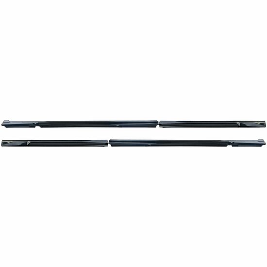 Glanzend zwarte sideskirt aanzets passend voor Ford Transit Custom en Tourneo Custom L2 (langere wielbasis) model vanaf 2023