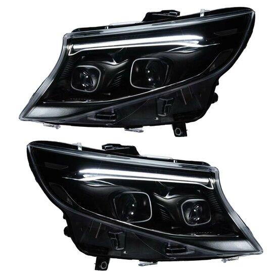 LED facelift style koplampen passend voor Mercedes V-Klasse en Vito W447 