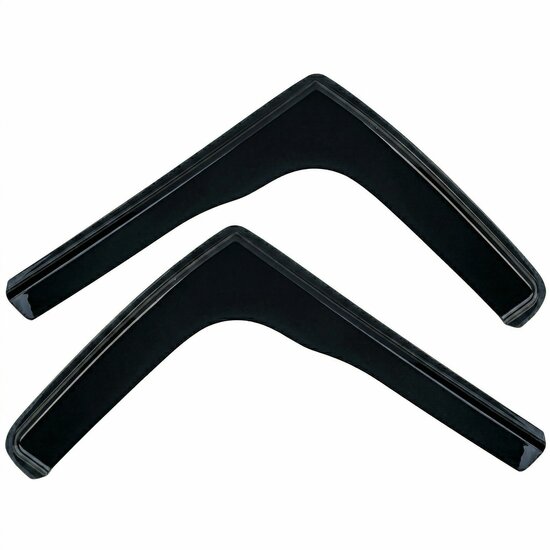 Zijwindschermen dark passend voor Ford Transit Custom en Ford Tourneo model 2012 - 2023 
