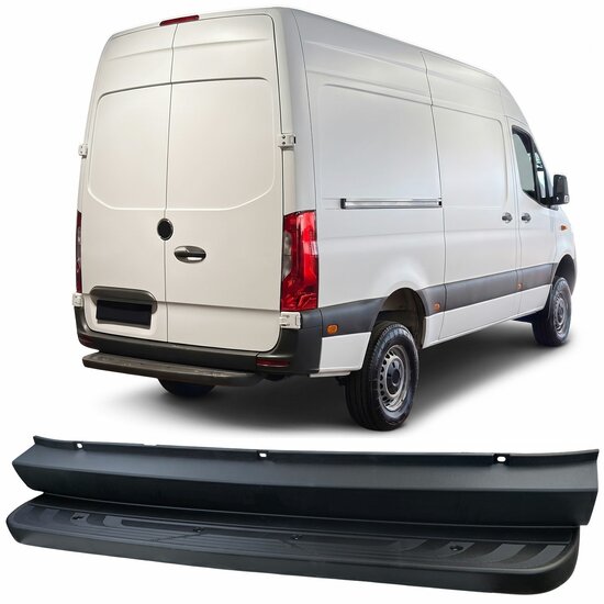 Treeplank achterzijde passend voor Mercedes Sprinter W907 en W910 model vanaf 2018 zonder PDC