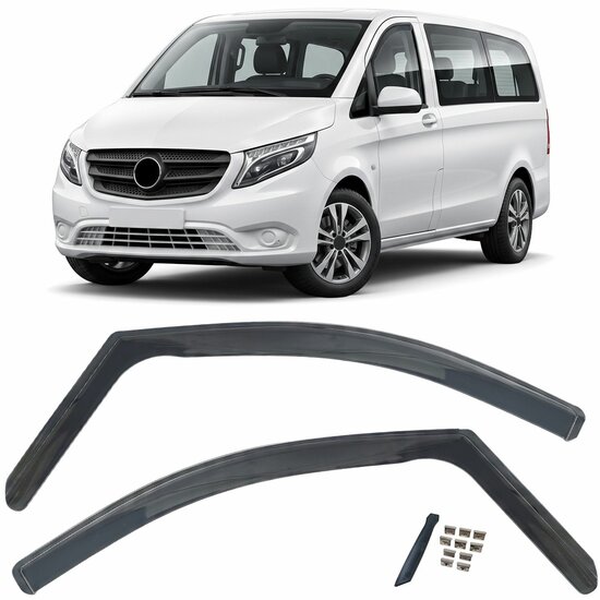 Zijwindschermen passend voor Mercedes V-Klasse en Vito W447 model vanaf 2014