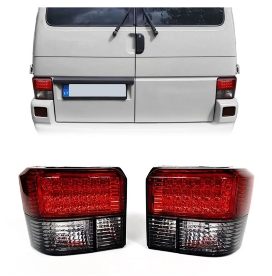 LED achterlichten rood / smoke passend voor VW Transporter T4 model 1990 - 2003
