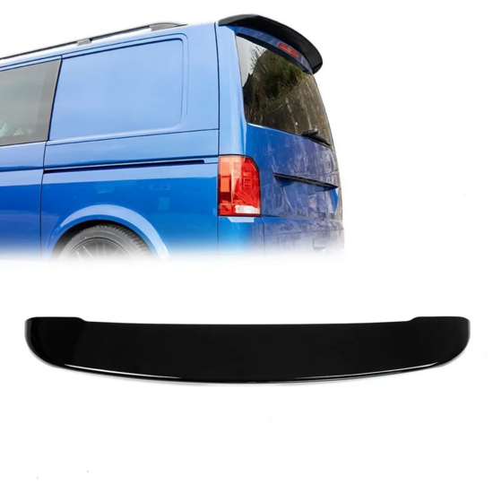 Glanzend zwarte spoiler passend voor VW Transporter T6 en T6.1 met achterklep