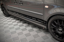 Sideskirt aanzets glanzend zwart passend voor VW Caddy 3 long version Maxton Design