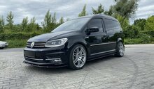 Sideskirt aanzets glanzend zwart passend voor VW Caddy 4 Maxton Design