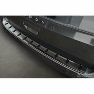 Zwart RVS Achterbumperprotector passend voor Volkswagen Caddy V Cargo &amp; Combi 2020- &#039;STRONG EDITION&#039;