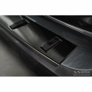 Zwart RVS Achterbumperprotector passend voor Volkswagen Caddy V Cargo &amp; Combi 2020- &#039;STRONG EDITION&#039;