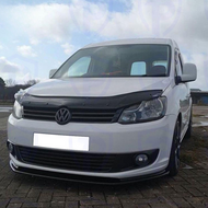 Front spoiler glanzend zwart passend voor VW Caddy 3 facelift model 2010 - 2015