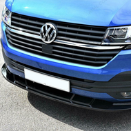 Front spoiler glanzend zwart passend voor VW Transporter T6.1 model 2019 - 2024 versie 2