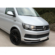 Front spoiler glanzend zwart passend voor VW Transporter T6 model 2015 - 2019