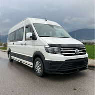 Front spoiler glanzend zwart versie 2 passend voor VW Crafter model vanaf 2017 en MAN TGE model vanaf 2017