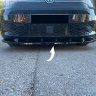 Front spoiler glanzend zwart passend voor VW Caddy 5 model 2020 - heden versie 2