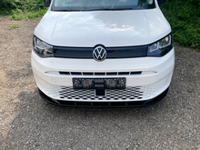 Front spoiler glanzend zwart passend voor VW Caddy 5 model 2020 - heden versie 2