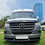 Front spoiler glanzend zwart passend voor Mercedes Sprinter W907 model vanaf 2018 versie 1