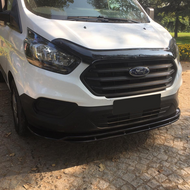 Front spoiler glanzend zwart passend voor Ford Transit Custom MK1 facelift model 2018 - 2023