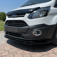 Front spoiler glanzend zwart passend voor Ford Transit Custom MK1 model 2012 - 2018