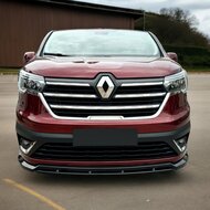 Front spoiler glanzend zwart passend voor Renault Trafic model vanaf 2022 versie 2
