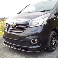 Front spoiler glanzend zwart passend voor Renault Trafic model vanaf 2022 versie 1