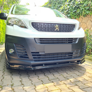 Front spoiler glanzend zwart passend voor Peugeot Expert 3rd GEN model vanaf 2016