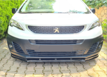 Front spoiler glanzend zwart passend voor Peugeot Expert 3rd GEN model vanaf 2016