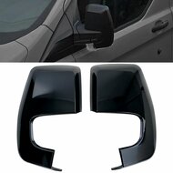 Glanzend zwarte spiegelkappen passend voor Ford Transit custom model 2012 - 2023 