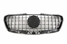 Glanzend zwarte grill met chromen accenten passend voor Mercedes Sprinter W906 facelift model 2014 - 2017