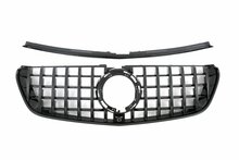 Glanzend zwarte grille passend voor Mercedes V-Klasse W447 facelift met AMG-line voorbumper