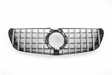 Glanzend zwarte grille met chromen accenten passend voor Mercedes V-Klasse W447 facelift met AMG-line voorbumper