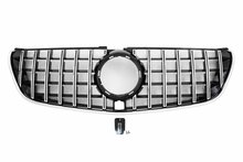 Glanzend zwarte grille met chromen accenten passend voor Mercedes V-Klasse W447 model 2014 - 02/2019