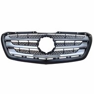 Grille zwart met chromen spijlen passend voor Mercedes Sprinter W906 model 2013 - 2018