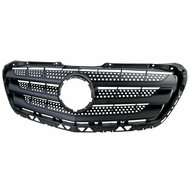 Grille zwart met chromen spijlen passend voor Mercedes Sprinter W906 model 2013 - 2018