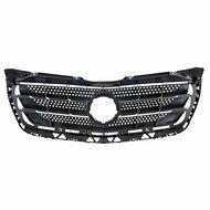 Grille zwart met chromen spijlen passend voor Mercedes Sprinter W906 model 2013 - 2018