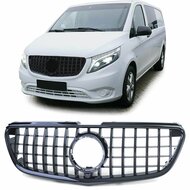 Glanzend zwarte grill passend voor Mercedes W447 Vito model 2014 - 02/2019