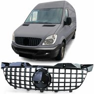 Glanzend zwarte grille passend voor Mercedes Sprinter W906 model 2006 - 2013