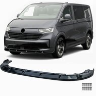Glanzend zwarte frontlip passend voor VW Transporter T7 model vanaf 2024